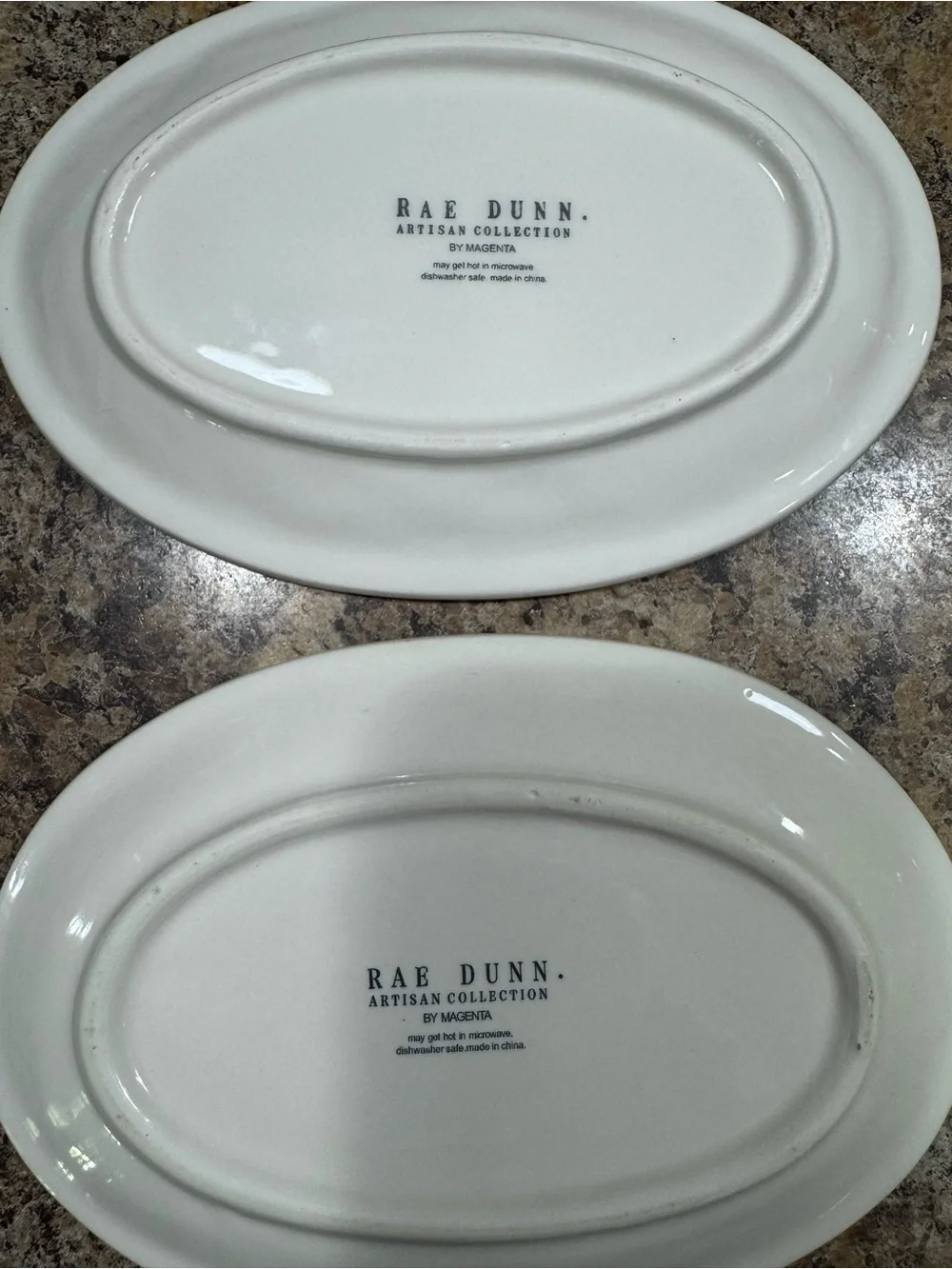 Rae Dunn Bundle of 2 Plates
